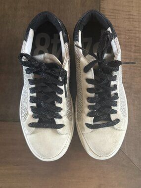 P448 Silver Glitter Sneakers